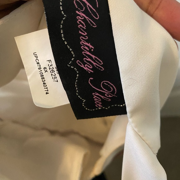 CHANTILLY PLACE - CREAM & LACE DRESS - Picture 2 of 8